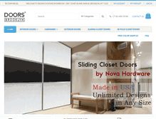Tablet Screenshot of doorsinstock.com